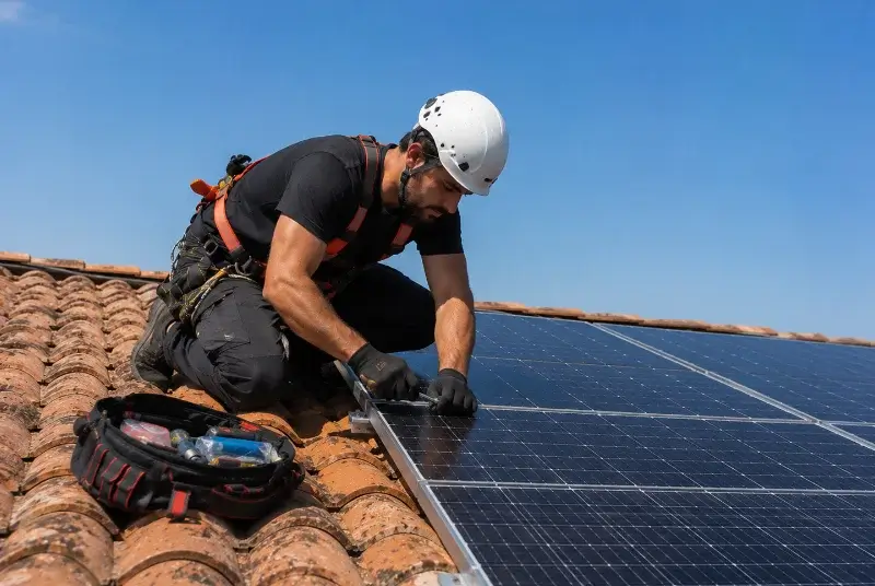 Maintenance et monitoring de panneaux solaires à l'Houmeau