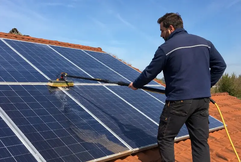 Nettoyage et entretien de panneaux solaires à l'Houmeau